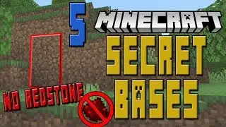 5 секретных баз Minecraft (БЕЗ РЕДСТОУНА!)