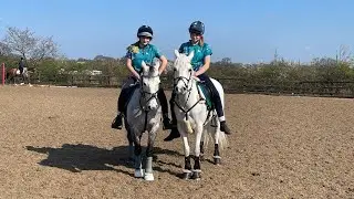 Mounted games/u18s Knights pairs/ Ava and Em