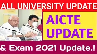 Aicte New Academic & Exams 2021 Update|All University Update|VTU UPDATE TODAY 2021