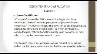 S2ss1-Standard Trading Conditions  Clauses Part 1