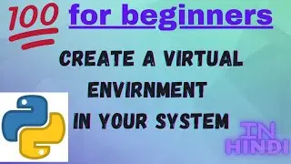 how to create a virtual environment. #virtualenvirnment #pythoncoderssss