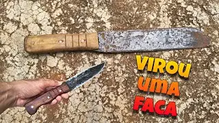 Como transformar um pequeno facão em uma faca 