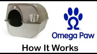 Omega Paw Roll'n Clean Self Cleaning Litterbox How it works