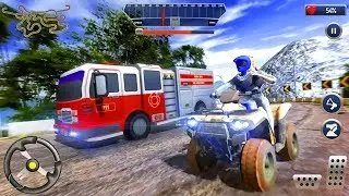 Offroad ATV Taxi Bike Riding Game - Fire Truck and Police Car | Android Gameplay