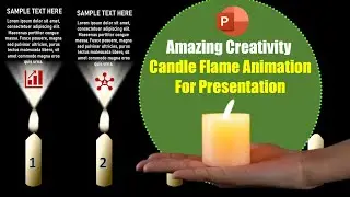 Visualizing a Burning Candle Shape Infographic / Powerpoint Animation Presentation