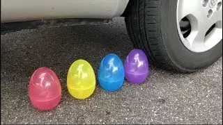 EXPERIMENT CAR VS SURPRISE EGGS 2