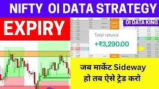 nifty oi data analysis | oi data analysis for intraday | Expiry range bound trading