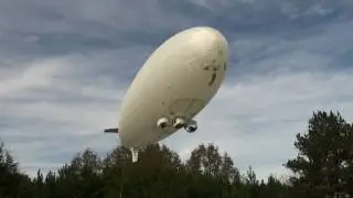 32 ft Outdoor RC Nylon Blimp Pilot training session