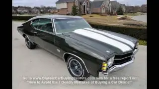1971 Chevy Chevelle SS LS5 Numbers Matching Classic Muscle Car for Sale in MI Vanguard Motor Sales