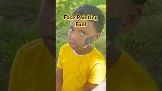 Patient Young Man Sitting for Fun Face Painting. #art #facepaint #painting #art #youtube