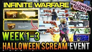 Infinite Warfare | Halloween Scream: WEEKS 1-3 ALL HACK ITEMS! | Weapon Variant Names/Perks & More