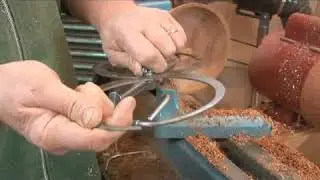 Checking Bowl Wall Thickness in Woodturning
