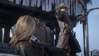 If Micah has a Sawed-Off Shotgun, this scene becomes 100x more Brutal