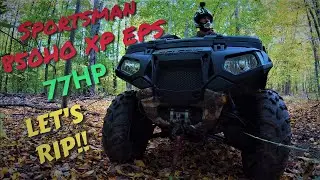 Polaris Sportsman 850HO XP EPS | Browning Edition | A Fall rip through the woods in upstate NY!