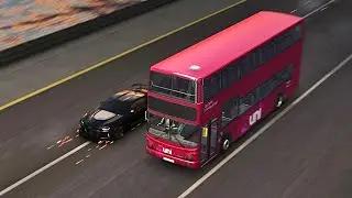 75000 HP Chevrolet Camaro ZL1 Hennessey vs 100000 HP Bus Monster at Special Stage Route X [RTX 4090]