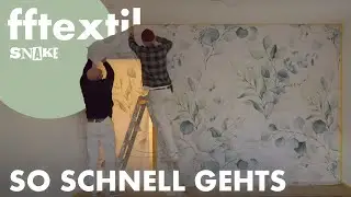 Zeitersparnis beim tapezieren durch Funktionsfl&auml;chentextil