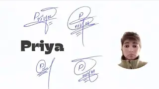 Priya name signature with Arooj