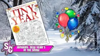 Part 8 Balloons JANUARY New Year's In The Snow Colouring Heaven TINY YEAR Agota Pop Sophie Colours