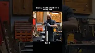 Forging Zweihander from bearings #forging #viral #shorts #usa #amazing #making #fyp #1000subscriber