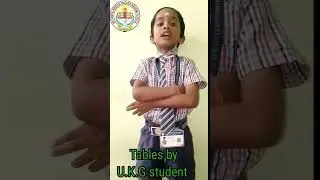 Tables told by Joshik from Ukg standard