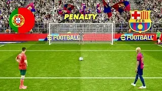FC Barcelona vs Portugal Full Penalty Shootout | Ronaldo vs Lamine | eFootball