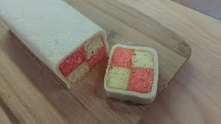 Battenberg Kuchen mit selbstgemachtem Marzipan / Battenberg cake with homemade marzipan