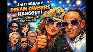 Dream Chasers Hangout 3rd February With Special Guest Angela From America