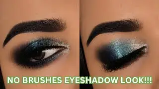 TRY THIS EYESHADOW HACK to blend without BRUSHES!!! | Swiss beauty chrome + matte cream eyeshadow