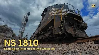 Relaxing ASMR Freight Train Journey Through Burkeville VA