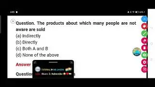 The products about which many people are not aware are sold.