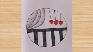 How draw beautiful and easy circle drawing step by step.