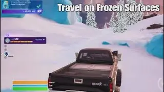 Travel on Frozen Surfaces - Fortnite Slurp on Ice Quest - Chapter 4 Season 1