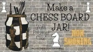 HOW TO: Make a CHESS BOARD on a JAR! Great GIFT idea! with ARTEZA mica powders #chess #chessgame