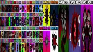 Phase 1-2-3-4 VS Phase 5 VS Phase 6  VS Phase 7 VS Phase 8 VS Phase 9-103 in Incredibox Sprunki!