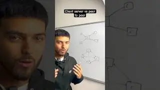 Client server vs peer to peer network - GCSE Computer Science #computerscience #gcse #alevel