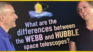 What are the differences between the Webb and Hubble space telescopes?