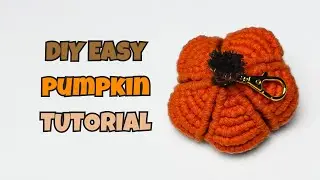 Easy DIY Pumpkin Keychain For Fall