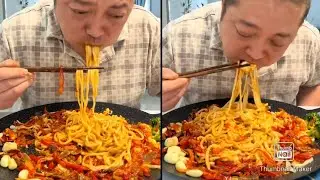 MUKBANG HAKIKI 😀😀Harini istri masak mi pedas level5 enak sampai berkeringat