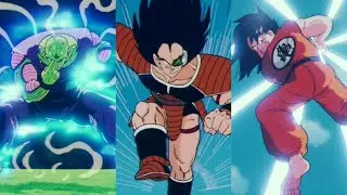 Raditz vs Goku & Piccolo's Trump Cards (Japanese)