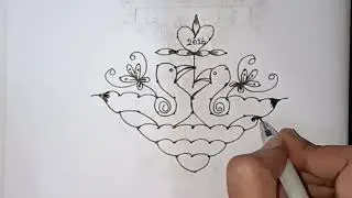 New year simple kolam 2026