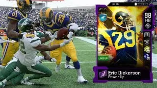 97 OVR Ultimate Legend Eric Dickerson | Player Review |  Madden NFL 20 Ultimate Team Gameplay