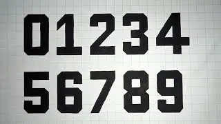 Numbers drawing 0 to 9