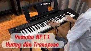 Hướng Dẫn Transpose tr&ecirc;n Piano Yamaha NP11 Z&aacute; rẻ cho người mới học tập