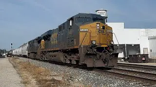 CSX C44-8W trails on M326 through Grandville, MI on 7/22/25