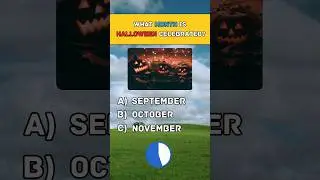 What Month is Halloween Celebrated? 🎃 #quiz #quiztime #quizchallenge #shorts