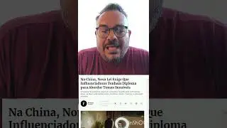 China censura influenciadores: s&oacute; quem tem diploma pode falar!!! #chef #noticias #dieta #china