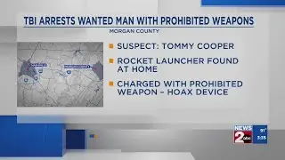 TBI: Man with prohibited weapons arrested in Morgan County
