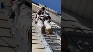 How to safely paint a big exterior house #construction #housepainting