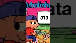 O MEME DO ATA DA M&Ocirc;NICA VIROU O MEME DO CEBOLINHA EM GIBI ANTIGO DOS ANOS 1987