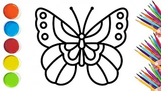 Beautiful Butterfly Drawing Vedio || Step By formm Drawing 